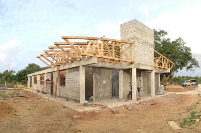 Baustelle eines Projektes von EWB in Sri Lanka